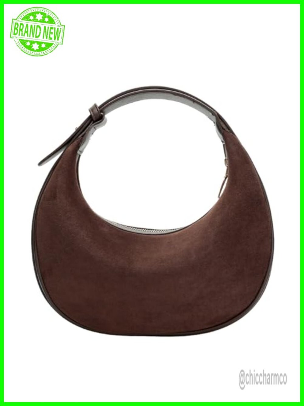 Suede Leather Hobo Shoulder Crossbody Bag Vegan Faux PU Women